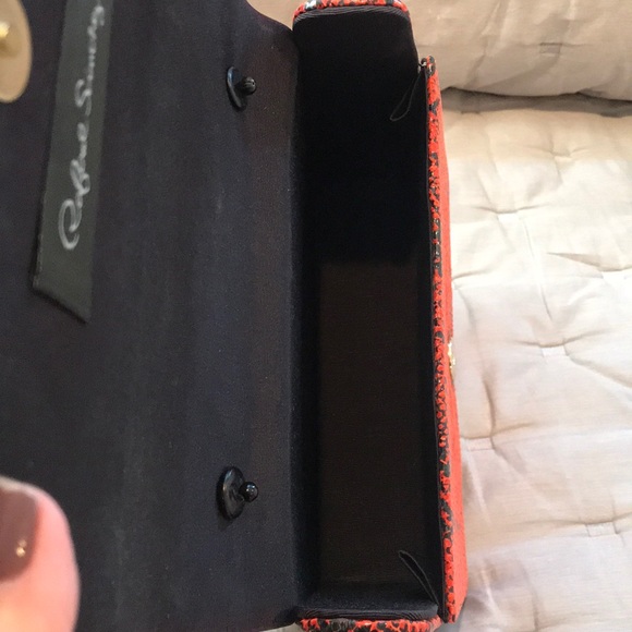 Embossed python calfskin handbag - Picture 5 of 9